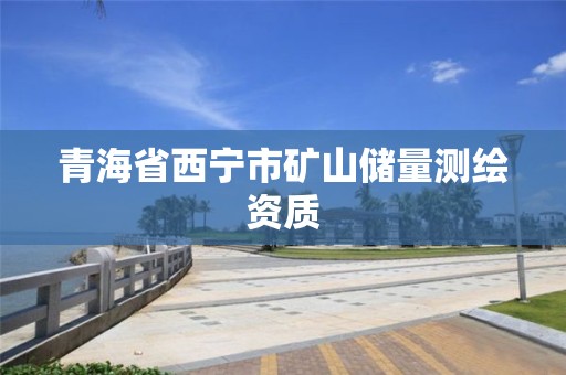 青海省西寧市礦山儲量測繪資質