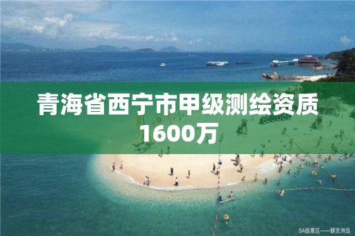 青海省西寧市甲級測繪資質1600萬