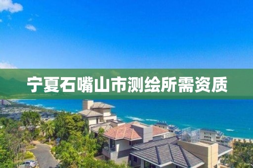 寧夏石嘴山市測繪所需資質