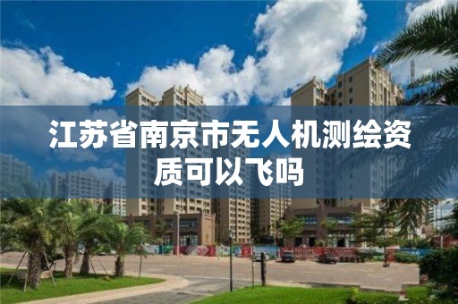 江蘇省南京市無人機測繪資質可以飛嗎