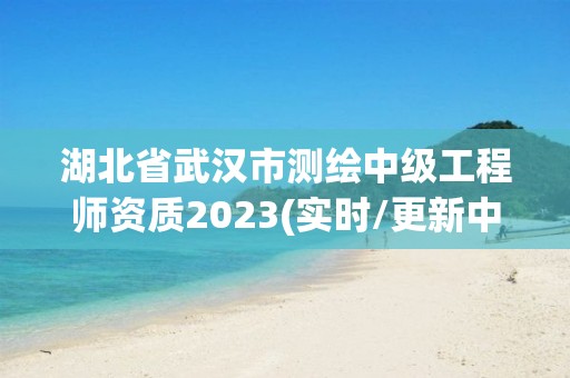 湖北省武漢市測繪中級工程師資質2023(實時/更新中)