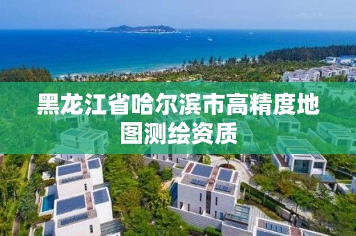 黑龍江省哈爾濱市高精度地圖測繪資質