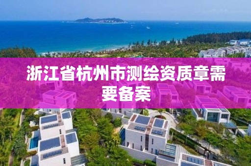 浙江省杭州市測繪資質章需要備案