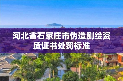 河北省石家莊市偽造測繪資質(zhì)證書處罰標(biāo)準(zhǔn)