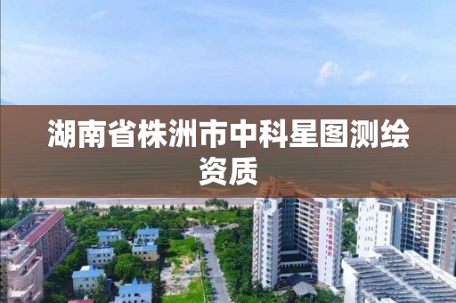 湖南省株洲市中科星圖測繪資質