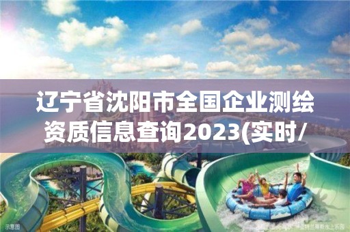 遼寧省沈陽市全國企業測繪資質信息查詢2023(實時/更新中)