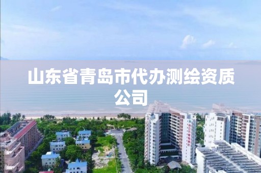 山東省青島市代辦測(cè)繪資質(zhì)公司