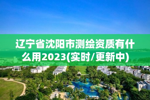 遼寧省沈陽市測繪資質有什么用2023(實時/更新中)