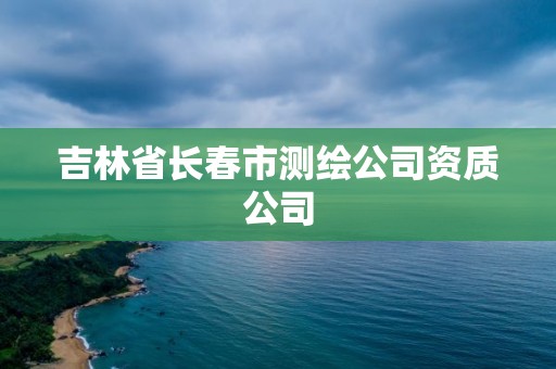 吉林省長春市測繪公司資質公司