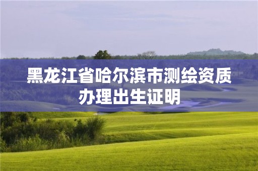 黑龍江省哈爾濱市測繪資質(zhì)辦理出生證明