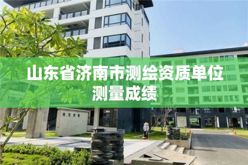 山東省濟南市測繪資質單位測量成績