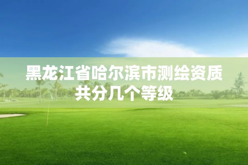 黑龍江省哈爾濱市測繪資質共分幾個等級