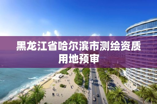 黑龍江省哈爾濱市測繪資質用地預審