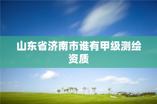 山東省濟南市誰有甲級測繪資質