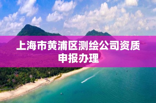 上海市黃浦區測繪公司資質申報辦理