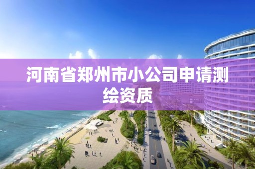 河南省鄭州市小公司申請測繪資質