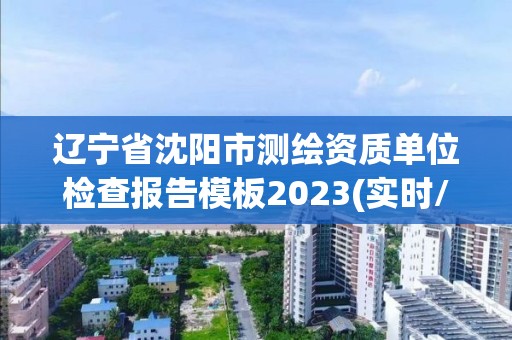 遼寧省沈陽市測繪資質(zhì)單位檢查報告模板2023(實時/更新中)