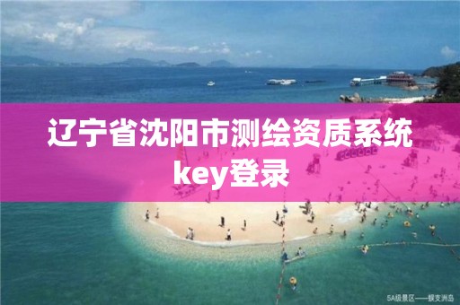 遼寧省沈陽市測繪資質系統key登錄