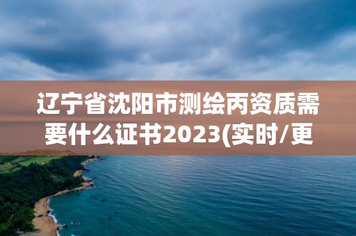 遼寧省沈陽市測繪丙資質需要什么證書2023(實時/更新中)