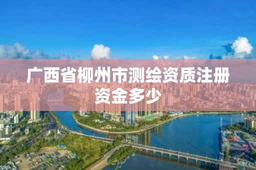 廣西省柳州市測繪資質注冊資金多少