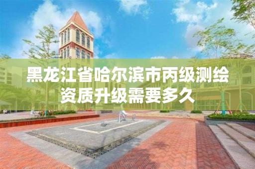 黑龍江省哈爾濱市丙級測繪資質升級需要多久