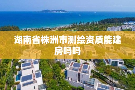 湖南省株洲市測繪資質能建房嗎嗎