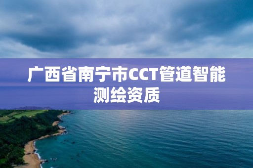 廣西省南寧市CCT管道智能測繪資質