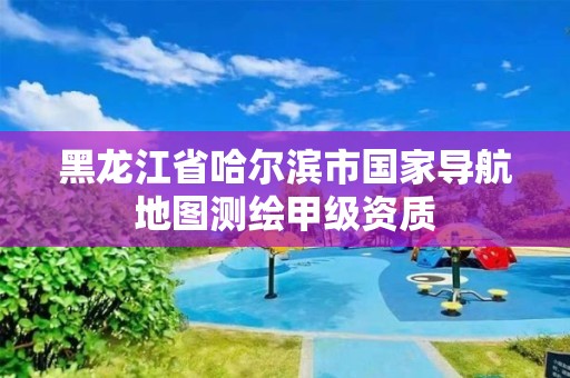 黑龍江省哈爾濱市國家導(dǎo)航地圖測繪甲級資質(zhì)