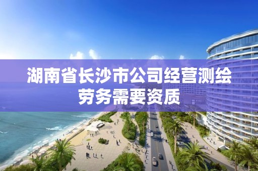 湖南省長沙市公司經(jīng)營測繪勞務(wù)需要資質(zhì)