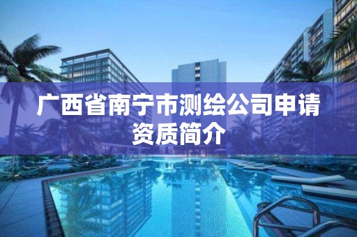 廣西省南寧市測繪公司申請資質簡介