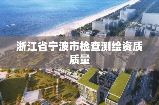 浙江省寧波市檢查測(cè)繪資質(zhì)質(zhì)量