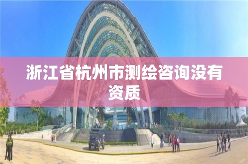 浙江省杭州市測繪咨詢沒有資質