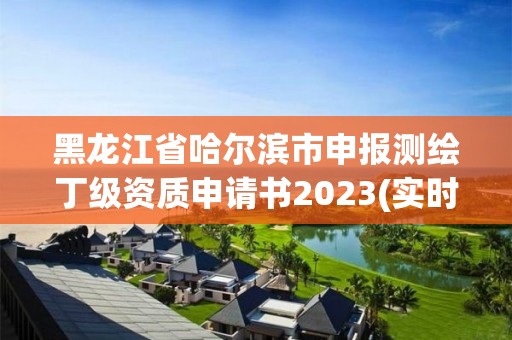 黑龍江省哈爾濱市申報測繪丁級資質申請書2023(實時/更新中)