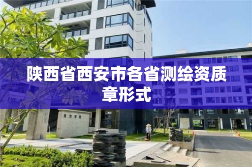 陜西省西安市各省測繪資質章形式