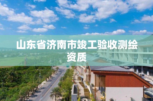 山東省濟南市竣工驗收測繪資質