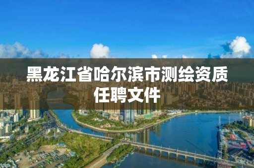 黑龍江省哈爾濱市測繪資質任聘文件