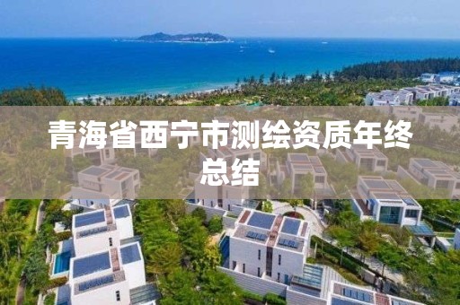 青海省西寧市測繪資質(zhì)年終總結(jié)