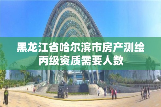 黑龍江省哈爾濱市房產測繪丙級資質需要人數