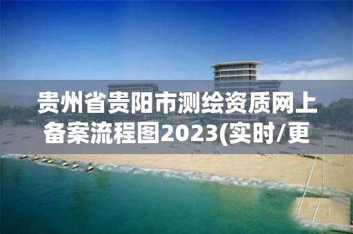 貴州省貴陽市測繪資質網上備案流程圖2023(實時/更新中)