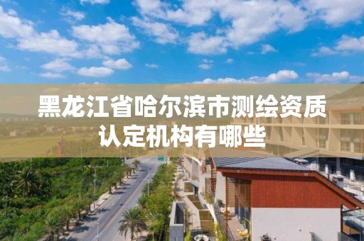 黑龍江省哈爾濱市測繪資質認定機構有哪些