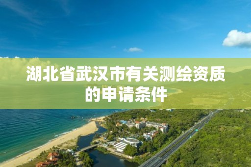 湖北省武漢市有關測繪資質的申請條件