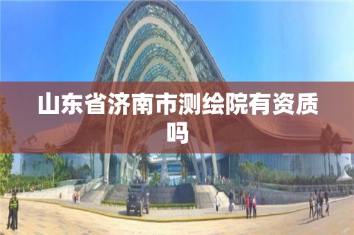 山東省濟南市測繪院有資質嗎