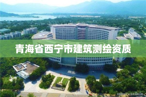 青海省西寧市建筑測繪資質