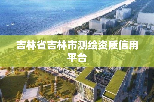 吉林省吉林市測繪資質信用平臺