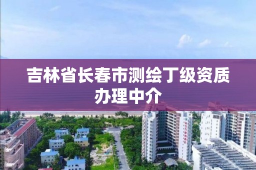 吉林省長春市測繪丁級資質辦理中介