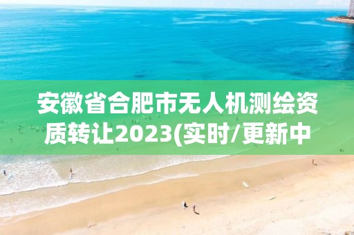 安徽省合肥市無人機測繪資質轉讓2023(實時/更新中)