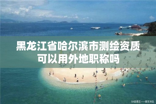 黑龍江省哈爾濱市測繪資質可以用外地職稱嗎