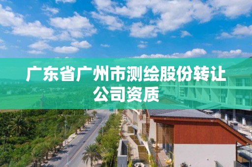 廣東省廣州市測繪股份轉讓公司資質