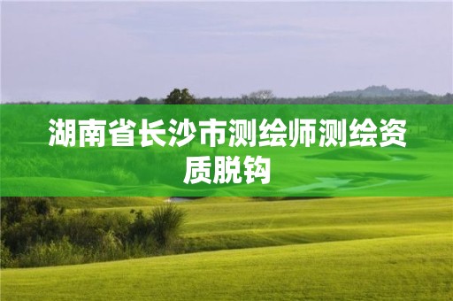 湖南省長沙市測繪師測繪資質(zhì)脫鉤