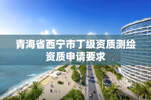 青海省西寧市丁級資質(zhì)測繪資質(zhì)申請要求